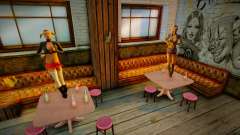 Des prostituées dansant dans le bar sur la table pour GTA San Andreas