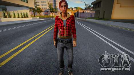 Zoe (Red Plaid Coat) aus Left 4 Dead für GTA San Andreas