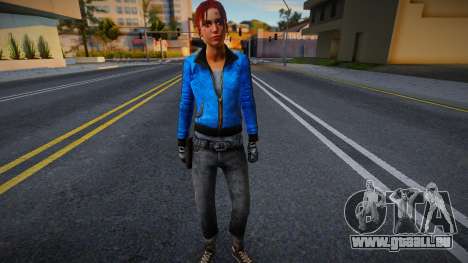 Zoe (Blaues Leder) aus Left 4 Dead für GTA San Andreas