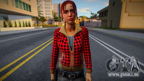 Zoe (Red Plaid Coat) aus Left 4 Dead für GTA San Andreas