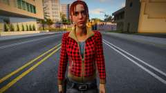 Zoe (Red Plaid Coat) aus Left 4 Dead für GTA San Andreas