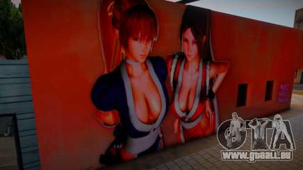 Dead or Alive Mai Shiranui vs Kasumi Mural für GTA San Andreas