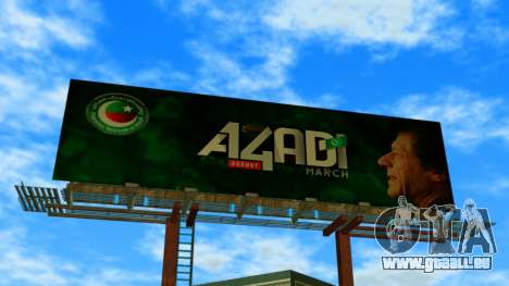 Azadi March Billboards pour GTA Vice City
