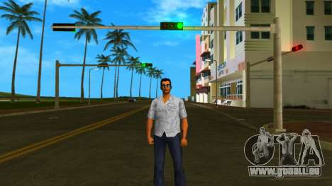 Tommy portant une nouvelle chemise et des lunett pour GTA Vice City