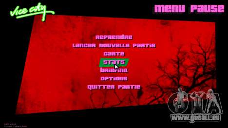 Zombie Apocalipsis Menu für GTA Vice City