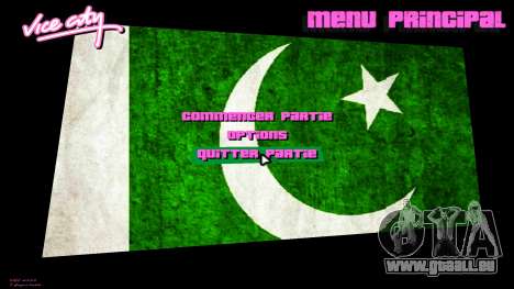 Pakistan Flag at Menu für GTA Vice City