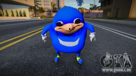 Ugandan Knuckles [Blue] für GTA San Andreas