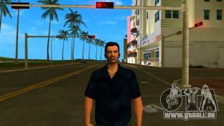 Tommy en chemise noire v1 pour GTA Vice City