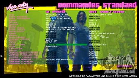 Cyberpunk 2077 art menu pour GTA Vice City