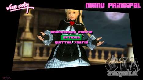 Marie Rose DOA Menu 3 pour GTA Vice City