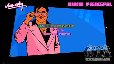 Sonny Artwork Menu HD pour GTA Vice City