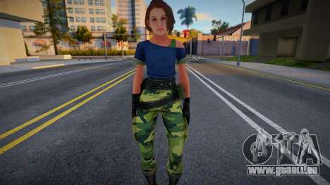Military Jill Valentine für GTA San Andreas