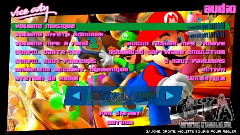 Super Mario HD Menu pour GTA Vice City