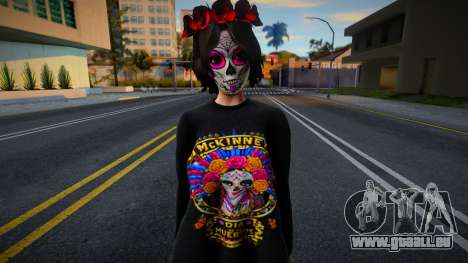 Sugar Skull Girl Mexican Dia De Los Muertos pour GTA San Andreas