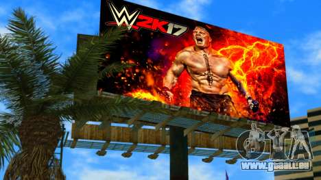 Brock Lesnar WWE2K17 Billboard für GTA Vice City