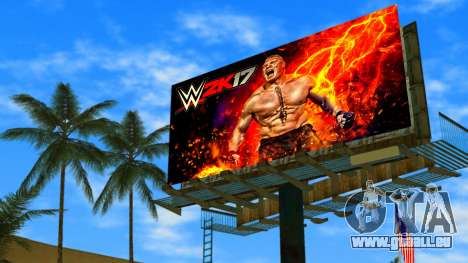Brock Lesnar WWE2K17 Billboard für GTA Vice City