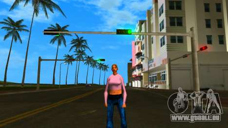 White Girl With Pink Shirt pour GTA Vice City