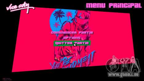 Hotline Miami Menu HD v8 pour GTA Vice City