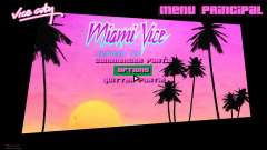 Miami Vice 1 HD Menu für GTA Vice City