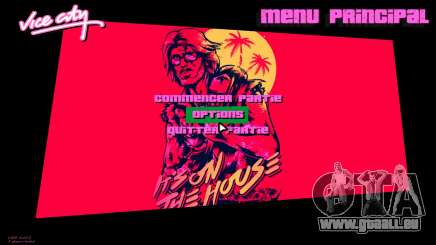 Hotline Miami Menu HD v6 pour GTA Vice City