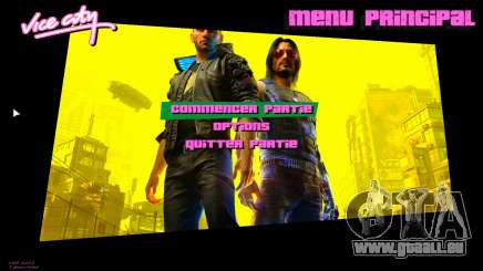 Cyberpunk 2077 art menu pour GTA Vice City