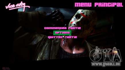 Jason Voorhees Menu 1 pour GTA Vice City