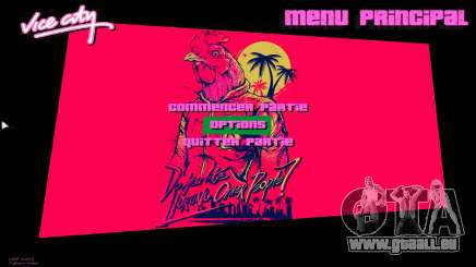 Hotline Miami Menu HD v2 pour GTA Vice City