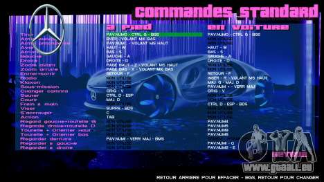 Mercedes-Benz Menu 3 pour GTA Vice City