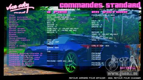 Lexus Menu 1 pour GTA Vice City