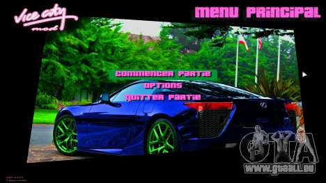 Lexus Menu 1 für GTA Vice City