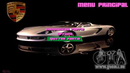 Porsche Menu pour GTA Vice City