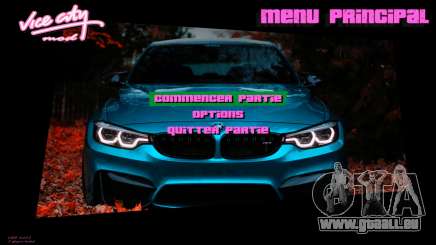 BMW Menu pour GTA Vice City