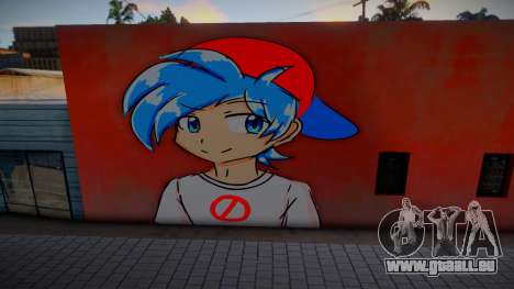 Mural Anime Boyfriend pour GTA San Andreas