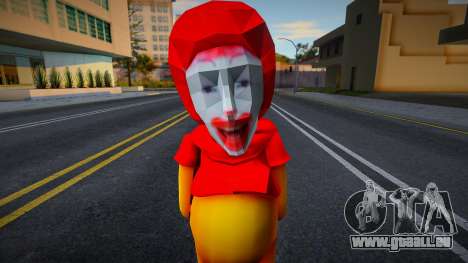 Ronald The Pooh Skin Headswap Mod pour GTA San Andreas