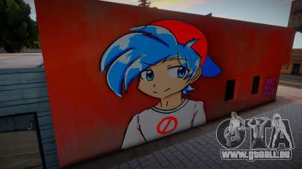 Mural Anime Boyfriend für GTA San Andreas