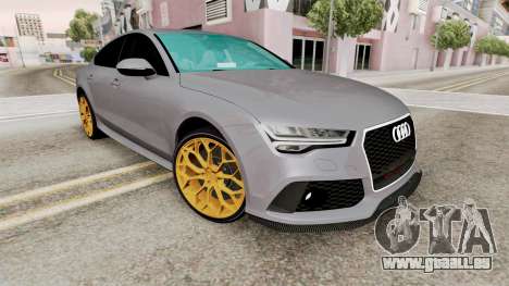 Audi RS 7 Sportback Yellow Rims pour GTA San Andreas