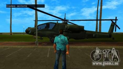 Cheat auf Hunter Helicopter für GTA Vice City