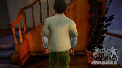 Unbuttoned Short Sleeve with Layer pour GTA San Andreas