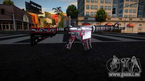 Black Red Gun - M4 für GTA San Andreas