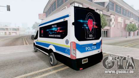 Ford Transit Van L4H3 Politia (V363) 2021 für GTA San Andreas