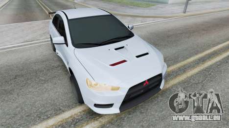 Mitsubishi Lancer Evolution X 2008 White pour GTA San Andreas