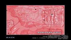 Carte rouge translucide et radar pour GTA San Andreas