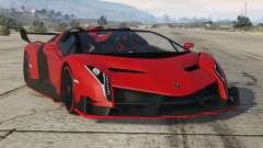 Lamborghini Veneno Roadster 2014 [digital dials] pour GTA 5