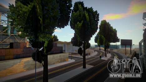 More Trees on Los Santos Beach Road pour GTA San Andreas