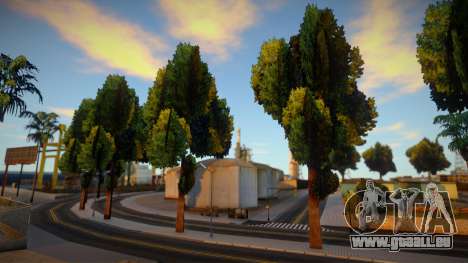 More Trees on Los Santos Beach Road pour GTA San Andreas