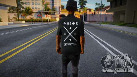 Fam2 Black Tshirt für GTA San Andreas