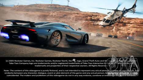 Need For Speed Payback Loading Screens für GTA San Andreas