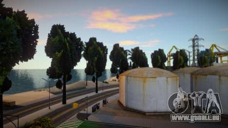 More Trees on Los Santos Beach Road pour GTA San Andreas