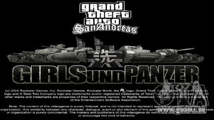 Girls Und Panzer Loadscreen pour GTA San Andreas