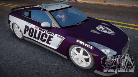 2012 Nissan GT-R R35 Black Edition Police v1.0 für GTA San Andreas